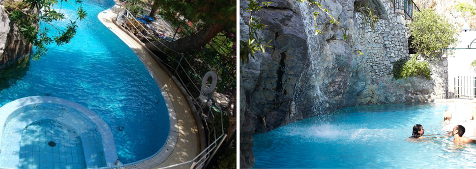 b and b con piscina a positano